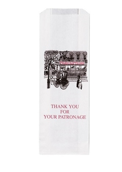 Apothecary Products Apothecary Products Pharmacy Bag 1-1/2 X 3-1/2 X 9-3/4 Inch White Open Ended - 64046