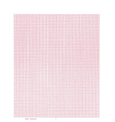 Marquette - Diagnostic Recording Paper Thermal Paper 8-1/2 Inch X 139 Foot Z-Fold Red Grid - 7G32016997