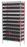 Akro-Mils SHELVING KIT, WIRE BIN 36448 96BINS 18"X36"X74" W/INDICATOR - AWS183636448BK