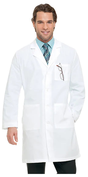 Landau Uniforms - Lab Coat White Size 46 / Tall Mid Length Reusable - 3124WWSCT46
