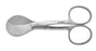 BR Surgical BR Surgical Umbilical Scissors USA 4-1/8 Inch Length Surgical Grade Stainless Steel NonSterile Finger Ring Handle Straight Blunt/Blunt - BR08-55010