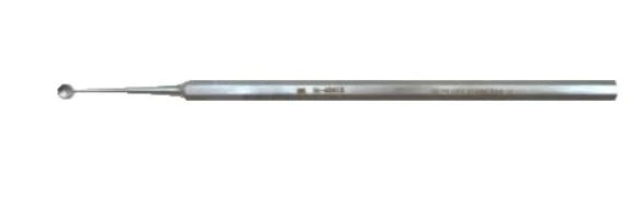 BR Surgical - Dermal Curette Verucca 5 Inch Length Solid Octagonal Handle 4 mm Tip Straight Round Cup Tip - BR74-42413