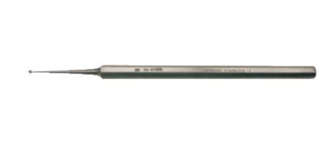 BR Surgical BR Surgical Excavator Curette 5 Inch Length Single-ended Solid Handle 2.5 mm Tip Straight Fenestrated Round Cup Tip - BR74-41004