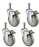 Caster For Open Wire Shelving Units