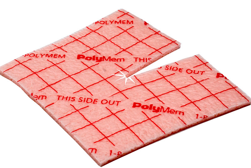 Ferris Manufacturing PolyMem Shapes Foam Dressing 2-3/4 X 2-3/4 Inch Fenestrated Square Non-Adhesive without Border Sterile - 5333