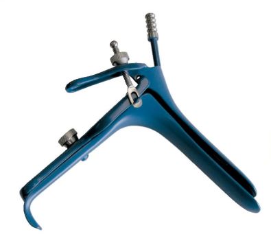 BR Surgical BR Surgical Electrosurgical Vaginal Speculum Pederson NonSterile Surgical Grade Coated German Stainless Steel 2X-Large Double Blade Duckbill with PSE Tube Reusable Without Light Source Capability - BR71-12055