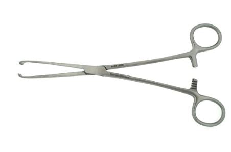 BR Surgical BR Surgical Tissue Forceps Allis-Thomas 8 Inch Stainless Steel NonSterile Ratchet Lock Finger Ring Handle Straight 6 X 7 Teeth - BR64-15020