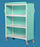 IPU - Linen Cart with Cover 3 Shelves PVC 5 Inch Heavy Duty Casters, 2 Locking - KD LC46-3