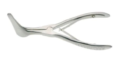 BR Surgical - Nasal Speculum Cottle 5-3/4 Inch Length Stainless Steel Reusable 75 mm Blades - BR46-12475
