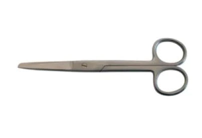 BR Surgical - Operating Scissors 5-1/2 Inch Length Floor Grade Stainless Steel Finger Ring Handle Straight Sharp Tip / Blunt Tip - FG08-11014