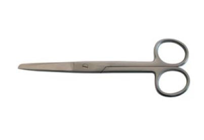 BR Surgical BR Surgical Operating Scissors 5-1/2 Inch Length Floor Grade Stainless Steel Finger Ring Handle Straight Sharp/Blunt - FG08-11014