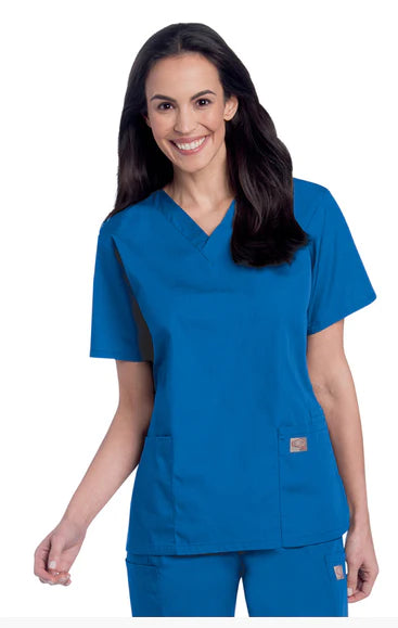 Landau Uniforms - Scrub Shirt 2 Pockets Short Sleeve Female - 70221CARIBSMALL