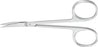 Aesculap - Iris Scissors 4-1/2 Inch Length Surgical Grade Stainless Steel NonSterile Finger Ring Handle Curved Blades Sharp Tip / Sharp Tip - BC107R