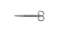 BR Surgical BR Surgical Operating Scissors 4-1/2 Inch Length Floor Grade Stainless Steel Finger Ring Handle Curved Blunt/Blunt - FG08-10311