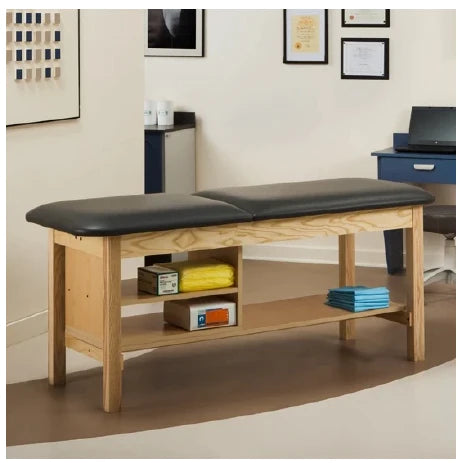 ETA Classic Series - H-Brace Treatment Table with Shelving Fixed Height - 1030-27-1DC-3BG