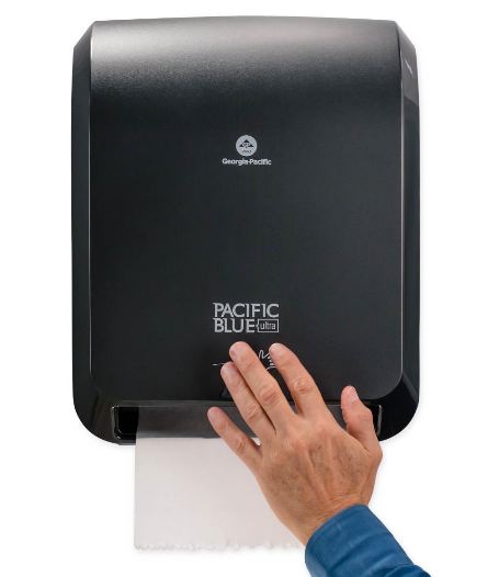 Georgia Pacific DISPENSER, TOWEL AUTOMATED PACBLU BLK 8" D/S - 59590