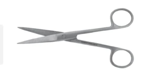 BR Surgical - Operating Scissors 6 Inch Length Surgical Grade Stainless Steel Finger Ring Handle Straight Sharp Tip / Sharp Tip - BR08-12015