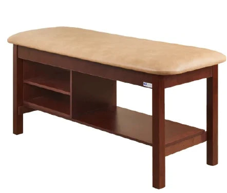 Classic Series - H-Brace Treatment Table with Shelving - 300-27-1NT-3GM