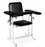 McKesson CHAIR, BLOOD DRAW FLIP-ARM UPHOLSTERY BLK TALL - 4385F-BLK