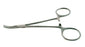 BR Surgical BR Surgical Hemostatic Forceps Halsted 5 Inch Surgical Grade Stainless Steel NonSterile Ratchet Lock Finger Ring Handle Curved 1 X 2 Teeth - BR12-23112