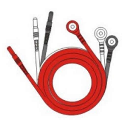 Clinical Health Products Leadwire Set 24 Inch, Black, Red and White - 20900-24-3A