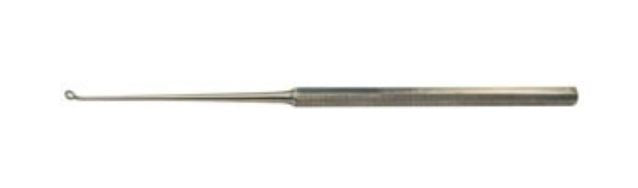 BR Surgical BR Surgical Ear Curette Buck 6-1/2 Inch Length Single-ended Handle Size 000 Tip Curved Blunt Fenestrated Round Tip - BR44-11899