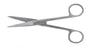 HerMann - Operating Scissors 6-1/2 Inch Length Surgical Grade Stainless Steel NonSterile Finger Ring Handle Straight Sharp Tip / Sharp Tip - BR08-12016