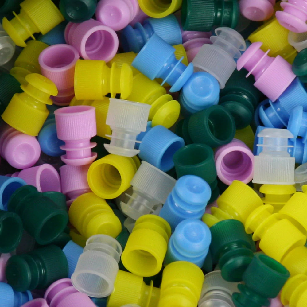 CT - Tube Closure Flanged Plug Cap Clear 13 mm For CapTrack Model 2/CR1 - CT-CAP-C