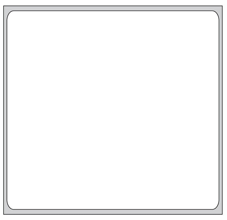 Medical Labels - Direct Thermal Labels, 4" OD, 3.0" x 3.0"