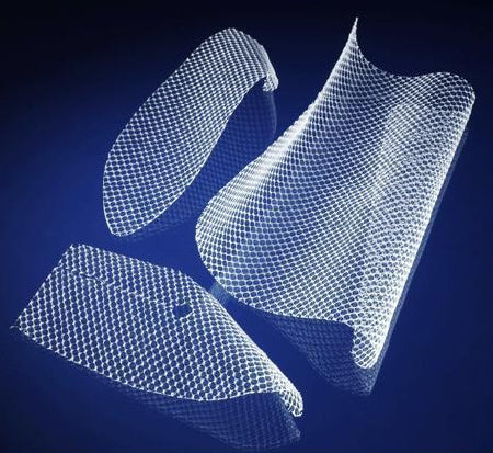 Davol Bard Soft Mesh Pre - Shape inguinal hernia repair mesh Nonabsorbable Polypropylene Monofilament 1-4/5 X 4 Inch Rectangle with Keyhole Style - 117013