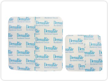 DermaRite Industries DermaRite Adhesive Dressing 4 X 4 Inch Gauze Square White NonSterile - 255
