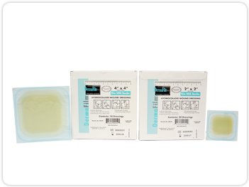 DermaRite Industries DermaFilm HD Hydrocolloid Dressing 4 X 4 Inch Square Sterile - 00239E