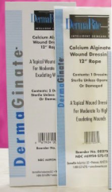 DermaGinate - Calcium Alginate Dressing 12 Inch Length Rope Calcium Alginate Sterile - 00275E