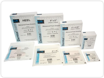 DermaRite Industries DermaFoam Foam Dressing 6 X 7 Inch Elbow / Heel Non-Adhesive without Border Sterile - 00293E