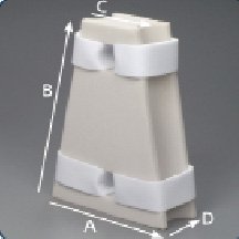 Deroyal - Hip Abduction Pillow DeRoyal Medium Hook and Loop Strap Closure Left or Right Hip - M60-076EM