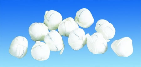 American White Cross - Surgical Tonsil Sponge Cotton / Gauze 7/8 Inch Diameter 100 Count Bag NonSterile - 10244