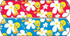 Looney Tunes Stat Strip - Adhesive Strip 3/4 X 3 Inch Plastic Rectangle Kid Design (Bugs Bunny /Sylvester) Sterile - 1086737