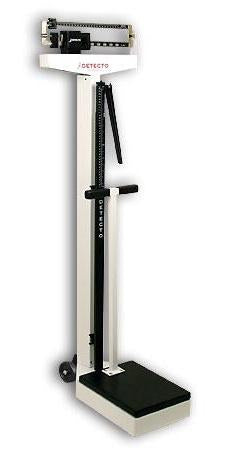 Detecto Scale Detecto Platform Scale w Height Rod Eye Level Balance Beam 400 lbs. Mechanical - 448