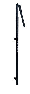 Detecto Scale Height Rod 1/2 W X 43 H Inch, Black / White, Steel, 1/4 In Graduation, 3P Wall-Mount - 3PHTROD-W