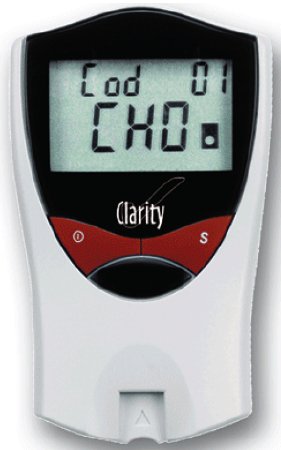 Clarity Diagnostics Clarity II Blood Glucose and Cholesterol Meter Kit 15 to 30 Seconds Stores Up To 99 Results Automatic Coding - DTG-CHGLMETER