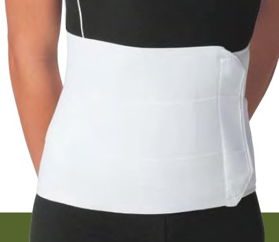 ProCare Premium - Abdominal Binder 3X-Large Hook And Loop Closure 82 to 100 Inch Waist Circumference 9 Inch Height Adult - 79-89250