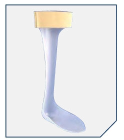 DJO ProCare Posterior Leaf Splint PROCARE Medium Without Closure Male 8-1/2-10 / Female 6 to 8 Right Foot - 79-97745