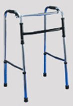 DJO ProCare Single Release Walker Adjustable Height Aluminum Frame 300 lbs. Weight Capacity 32 to 40 Inch Height - 79-91090