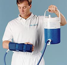 DJO Aircast Cryo/Cuff Cold Therapy Wrap Hand / Wrist One Size Fits Most Reusable - 16A01