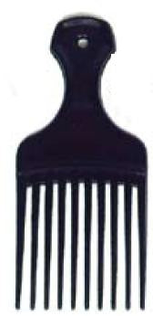 Donovan Industries Dawn Mist Hair Pick 2-1/4 Inch Black Plastic - 567