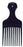 Dawn Mist - Hair Pick 2-1/4 Inch Black Plastic - 567