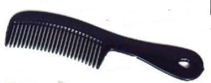 Dawn Mist - Comb 6-1/2 Inch Black Plastic - 2655