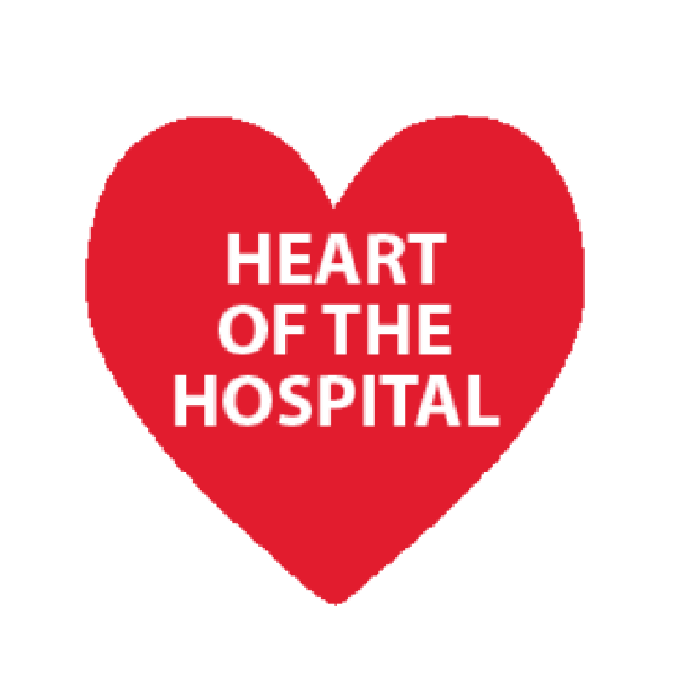 Healthmark PPE Decals, Red Heart of the Hospital - 3" x 3" in, 50 Per Pack - HMK-HRT-33