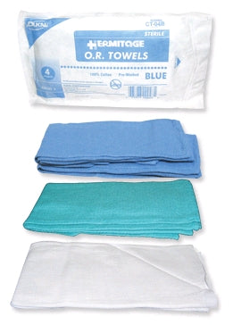 Dukal O.R. Towel 17 W X 27 L Inch Blue NonSterile - CT-1730B