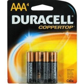 Duracell Coppertop - Alkaline Battery AAA Cell 1.5V Disposable 2 Pack - MN2400B2Z